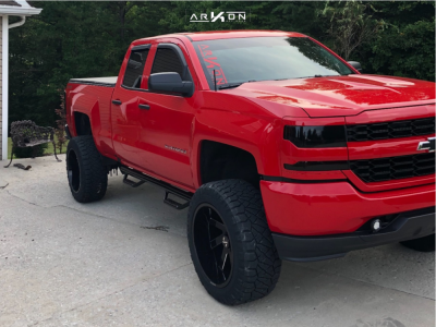 2019 Chevrolet Silverado 1500 LD - 22x12 -51mm - ARKON OFF-ROAD Lincoln - Suspension Lift 6.5" - 35" x 12.5"