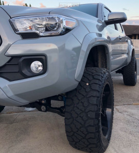 1 2020 Tacoma Toyota Rough Country Suspension Lift 4in Arkon Off Road Lincoln Black