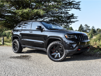 1 2014 Grand Cherokee Jeep Laredo Rough Country Suspension Lift 25in Arkon Off Road Lincoln Machined Black