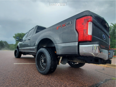 1 2017 F 350 Super Duty Ford Stock Air Suspension Arkon Off Road Caesar Machined Black