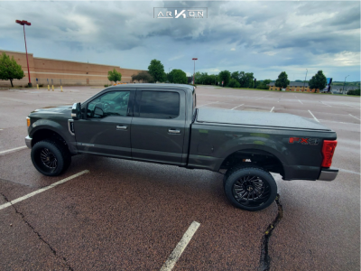 1 2017 F 350 Super Duty Ford Stock Air Suspension Arkon Off Road Caesar Machined Black