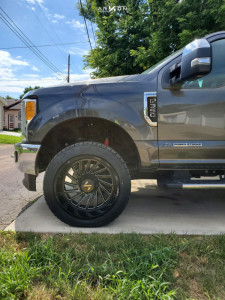 1 2017 F 350 Super Duty Ford Stock Air Suspension Arkon Off Road Caesar Machined Black