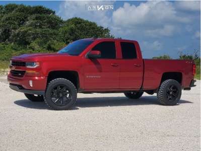 1 2018 Silverado 1500 Chevrolet Superlift Suspension Lift 35in Arkon Off Road Lincoln Black