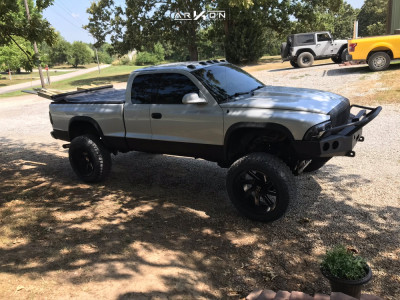 1 2002 Dakota Dodge Rancho Suspension Lift 3in Arkon Off Road Lincoln Black Milled