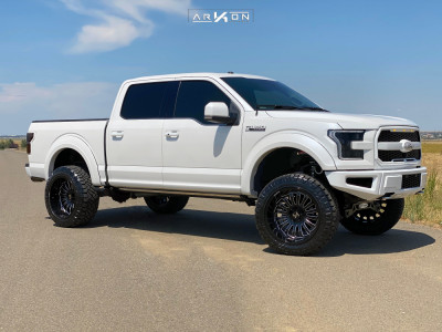 1 2017 F 150 Ford Custom Suspension Lift 6in Arkon Off Road Alexander Machined Black