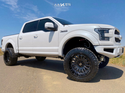 1 2017 F 150 Ford Custom Suspension Lift 6in Arkon Off Road Alexander Machined Black