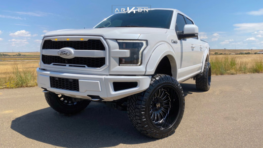 1 2017 F 150 Ford Custom Suspension Lift 6in Arkon Off Road Alexander Machined Black