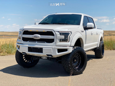 1 2017 F 150 Ford Custom Suspension Lift 6in Arkon Off Road Alexander Machined Black