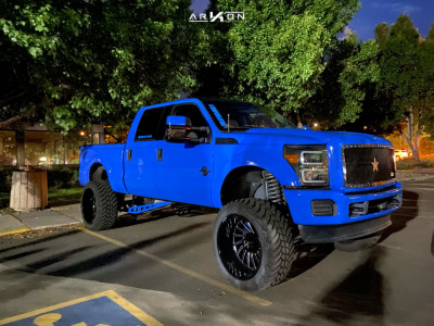 1 2013 F 250 Super Duty Ford Pmf Suspension Lift 8in Arkon Off Road Caesar Black