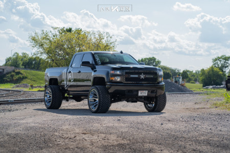 1 2015 Silverado 1500 Chevrolet Rough Country Suspension Lift 7in Arkon Off Road Roosevelt Chrome