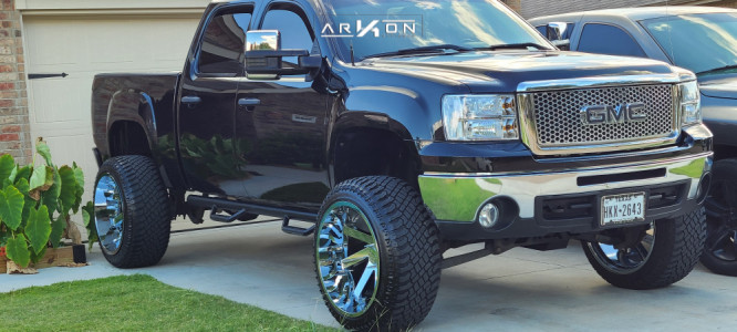 2011 GMC Sierra 1500 - 24x14 -81mm - ARKON OFF-ROAD Lincoln - Suspension Lift 7.5" - 35" x 12.5"