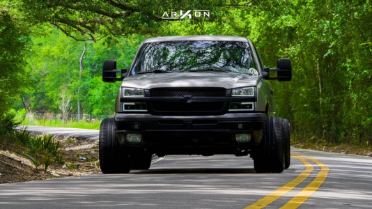 1 2005 Silverado 1500 Hd Chevrolet Belltech Lowered 3f 5r Arkon Off Road Lincoln Machined Black
