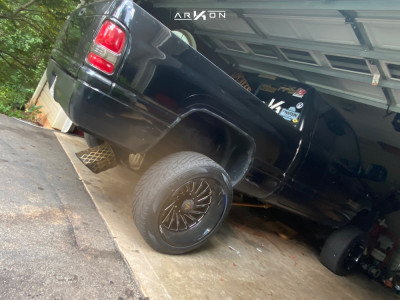 1 2001 Ram 2500 Dodge Bilstein Suspension Lift 3in Arkon Off Road Caesar Black Milled