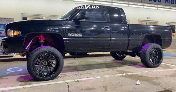 1 2001 Ram 2500 Dodge Bilstein Suspension Lift 3in Arkon Off Road Caesar Black Milled