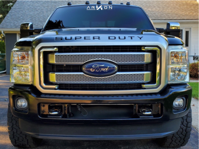 1 2016 F 350 Super Duty Ford Motofab Leveling Kit Arkon Off Road Caesar Machined Black