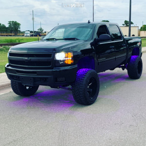 1 2010 Silverado 1500 Chevrolet Rough Country Suspension Lift 75in Arkon Off Road Lincoln Black