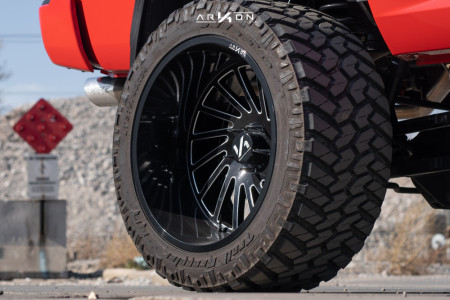 1 2014 1500 Ram Full Throttle Suspension Lift 8in Arkon Off Road Caesar Machined Black