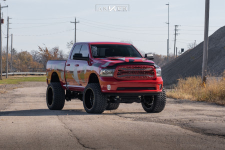 1 2014 1500 Ram Full Throttle Suspension Lift 8in Arkon Off Road Caesar Machined Black