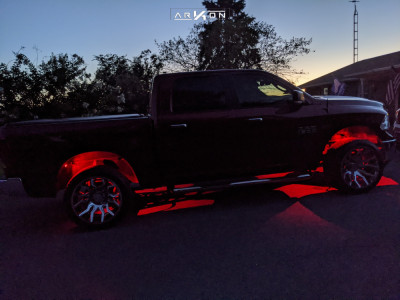 1 2017 1500 Ram 2 Inch Level Air Suspension Arkon Off Road Roosevelt Chrome