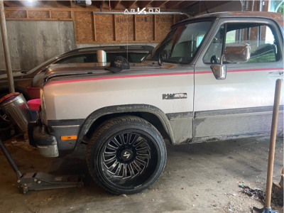 1 1991 D250 Dodge Stock Air Suspension Arkon Off Road Alexander Black