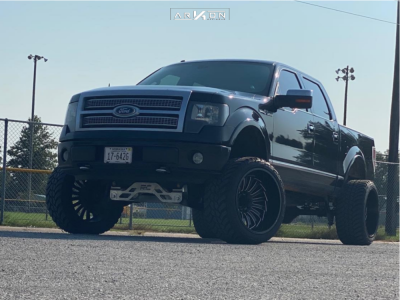 1 2011 F 150 Ford Rough Country Suspension Lift 6in Arkon Off Road Alexander Black