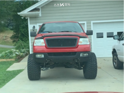 1 2005 F 150 Ford Rough Country Suspension Lift 6in Arkon Off Road Lincoln Black