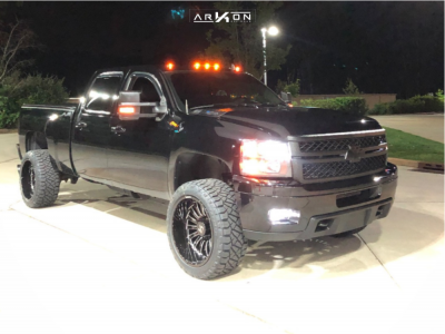 2012 Chevrolet Silverado 2500 HD - 22x12 -51mm - ARKON OFF-ROAD Alexander - Suspension Lift 2.5" - 33" x 12.5"