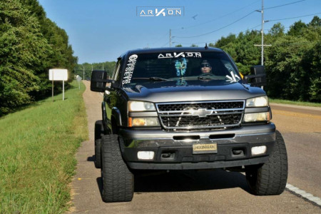 1 2006 Silverado 1500 Chevrolet Rough Country Suspension Lift 6in Arkon Off Road Alexander Machined Black