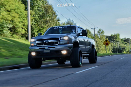 1 2006 Silverado 1500 Chevrolet Rough Country Suspension Lift 6in Arkon Off Road Alexander Machined Black