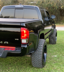 1 2016 Tacoma Toyota Rough Country Suspension Lift 3in Arkon Off Road Lincoln Black