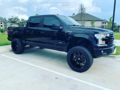 1 2017 F 150 Ford Maxtrac Suspension Lift 7in Arkon Off Road Lincoln Machined Black