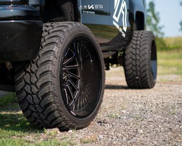 1 2015 Silverado 1500 Chevrolet Rough Country Suspension Lift 7in Arkon Off Road Caesar Machined Black