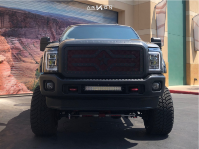 1 2012 F 350 Super Duty Ford Bds Suspension Lift 8in Arkon Off Road Crown Series Victory Red