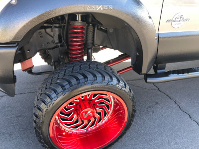 1 2012 F 350 Super Duty Ford Bds Suspension Lift 8in Arkon Off Road Crown Series Victory Red