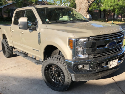 2018 Ford F-250 Super Duty - 22x12 -51mm - ARKON OFF-ROAD Caesar - Leveling Kit - 35" x 12.5"