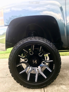 1 2012 Silverado 1500 Chevrolet Rough Country Suspension Lift 75in Arkon Off Road Roosevelt Black