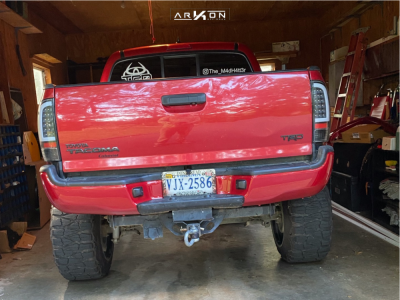 1 2012 Tacoma Toyota Rough Country Suspension Lift 6in Body 3in Arkon Off Road Lincoln Black