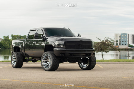 1 2010 Silverado 1500 Chevrolet Rough Country Suspension Lift 75in Arkon Off Road Roosevelt Chrome