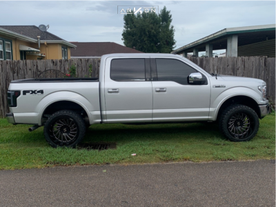 1 2019 F 150 Ford Leveling Kit Suspension Lift 25in Arkon Off Road Caesar Black