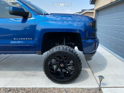 1 2019 Silverado 1500 Ld Chevrolet Superlift Suspension Lift 8in Arkon Off Road Lincoln Black Milled