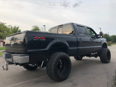 1 2008 F 250 Super Duty Ford Rough Country Suspension Lift 6in Arkon Off Road Caesar Black