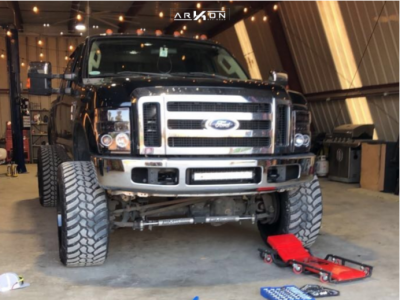 1 2008 F 250 Super Duty Ford Rough Country Suspension Lift 6in Arkon Off Road Caesar Black