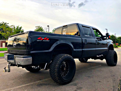 1 2008 F 250 Super Duty Ford Rough Country Suspension Lift 6in Arkon Off Road Caesar Black
