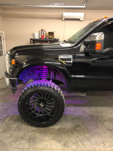 1 2008 F 250 Super Duty Ford Rough Country Suspension Lift 6in Arkon Off Road Caesar Black