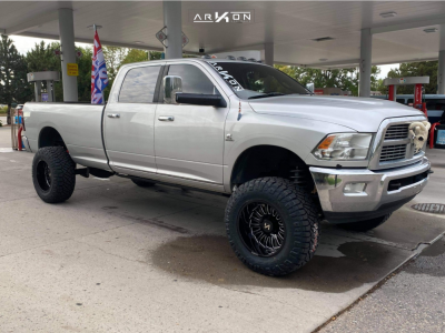 1 2011 3500 Ram Rough Country Suspension Lift 5in Arkon Off Road Alexander Machined Black