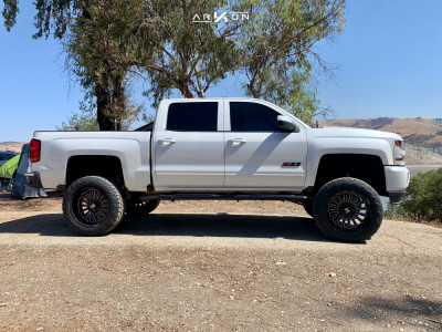 1 2017 Silverado 1500 Chevrolet Mcgaughys Suspension Lift 8in Arkon Off Road Alexander Black