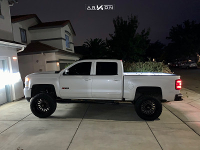 1 2017 Silverado 1500 Chevrolet Mcgaughys Suspension Lift 8in Arkon Off Road Alexander Black