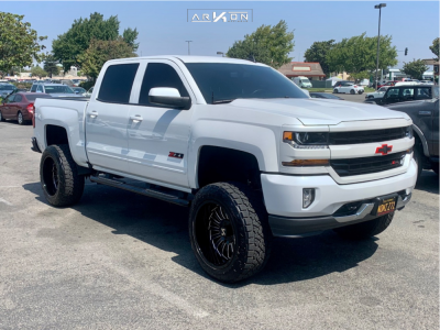 1 2017 Silverado 1500 Chevrolet Mcgaughys Suspension Lift 8in Arkon Off Road Alexander Black