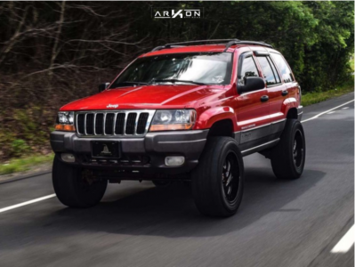 1 1999 Grand Cherokee Jeep Laredo Rough Country Suspension Lift 475in Arkon Off Road Cleopatra Black