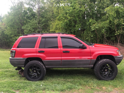 1 1999 Grand Cherokee Jeep Laredo Rough Country Suspension Lift 475in Arkon Off Road Cleopatra Black